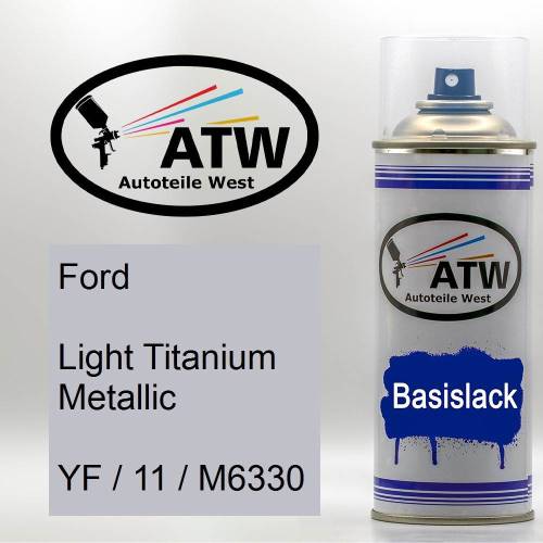 Ford, Light Titanium Metallic, YF / 11 / M6330: 400ml Sprühdose, von ATW Autoteile West.